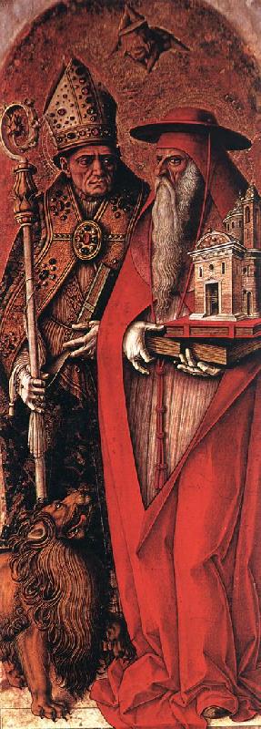 CRIVELLI, Carlo St Jerome and St Augustine dsfg France oil painting art